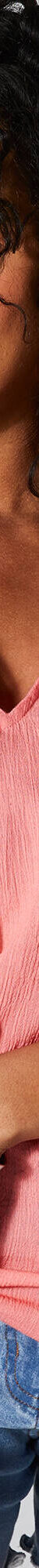 Blouse macramé, crépon coton (corail) Blouse macramé, crépon coton (corail)